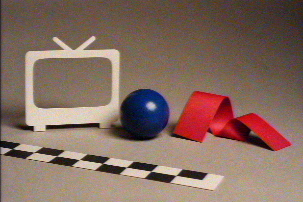Security Camera output with noise and reduced clarity