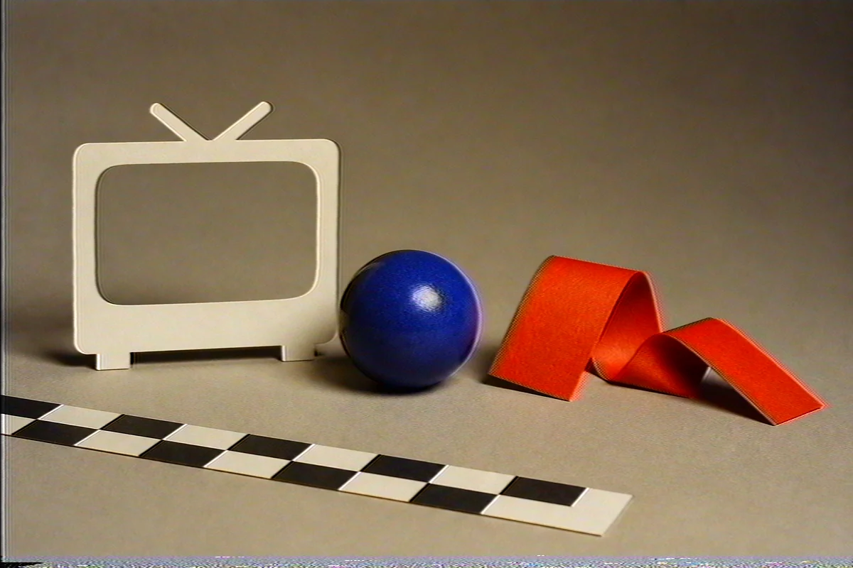 The same still life after the VHS Classic preset